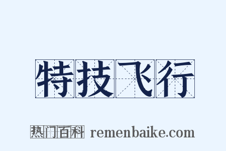 特技飞行是什么意思的图片